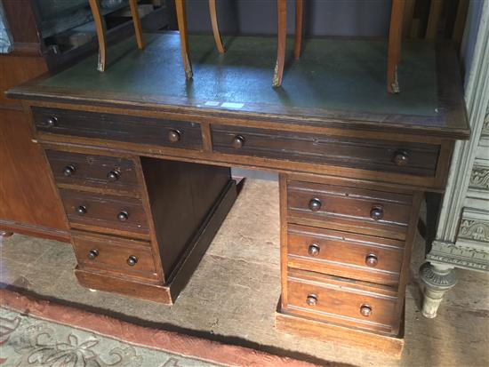 Late Victorian pedestal desk